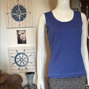 NWT northern reflections size small cotton Women's Blue Sleeveless Top